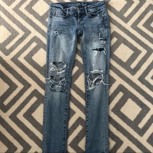 American Eagle ripped jeans
